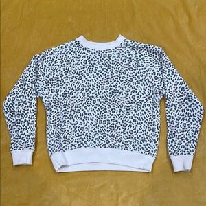 Victoria's Secret Black and White Sweatshirt Crewneck